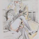 Dessin d'un homme qui insère ses doigts dans une femme