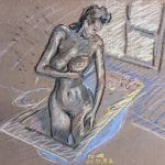 dessin d'une femme nue