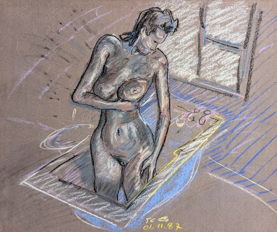 dessin d'une femme nue