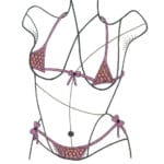 Dessin abstrait d'un buste de femme en sous vêtement