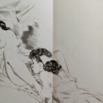 Dessin d'une femme qui lèche le vagin d'une autre femme